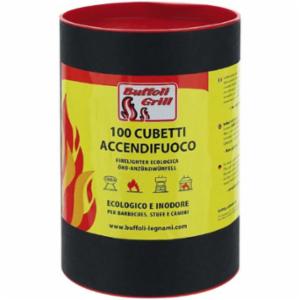 Buffoli Legnami Accendifuoco Ecologico Tubo 100 Pezzi