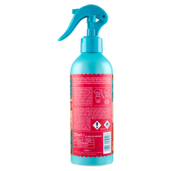 Tesori d'Oriente Ayurveda Spray Aromatico per Ambienti e Tessuti Amla e Patchouli 250 ml