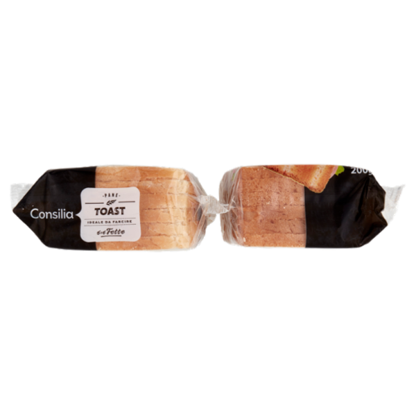 Consilia Pane per Toast 6+6 Fette 200 g