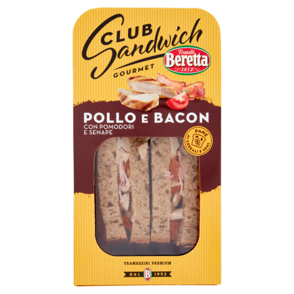 Fratelli Beretta Club Sandwich Gourmet Pollo e Bacon 160 g