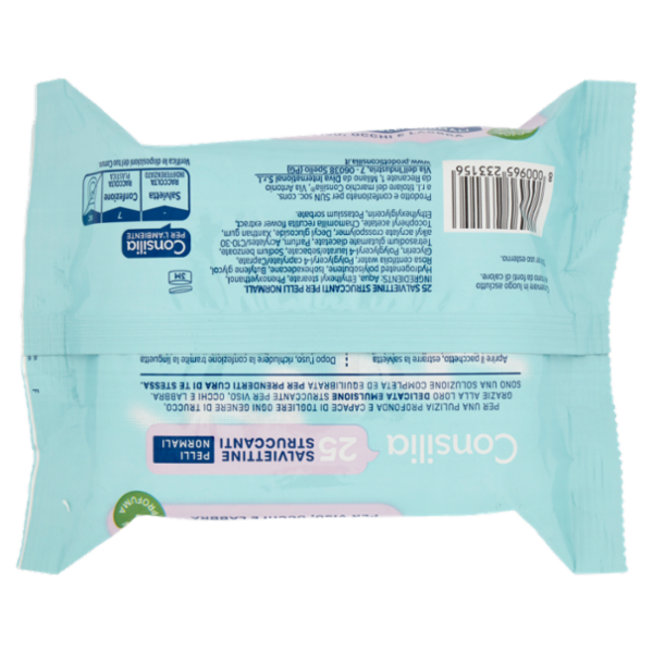 Consilia Salviettine Struccanti per Pelli Normali 25 pezzi