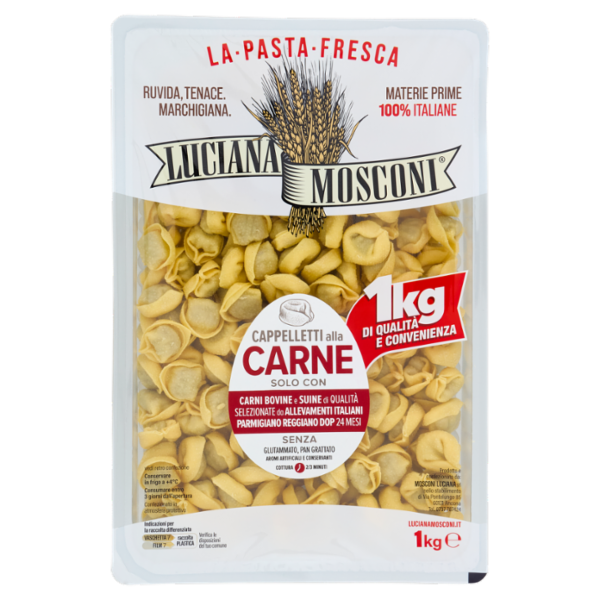 Luciana Mosconi La Pasta Fresca Cappelletti alla Carne 1 Kg