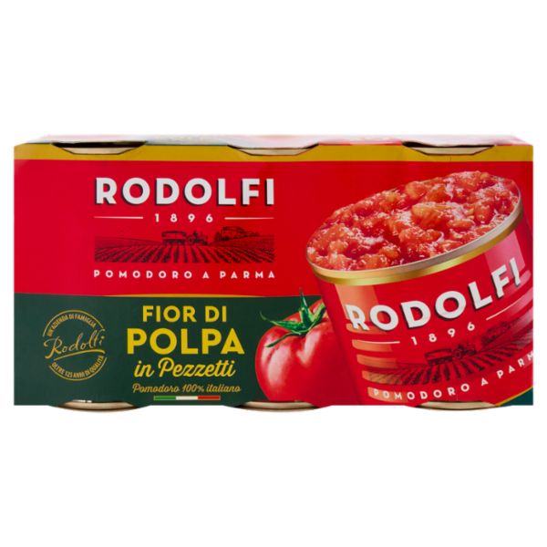 Rodolfi Polpa in Pezzetti 3 x 400 g