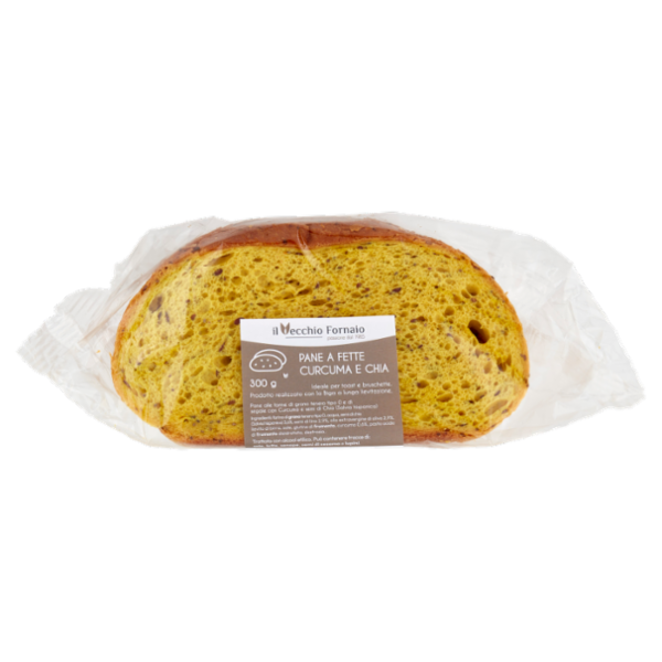 il Vecchio Fornaio Pane a Fette Curcuma e Chia 300 g