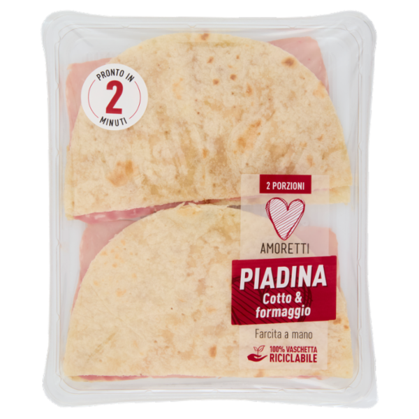 Amoretti Piadina Cotto & formaggio 180 g