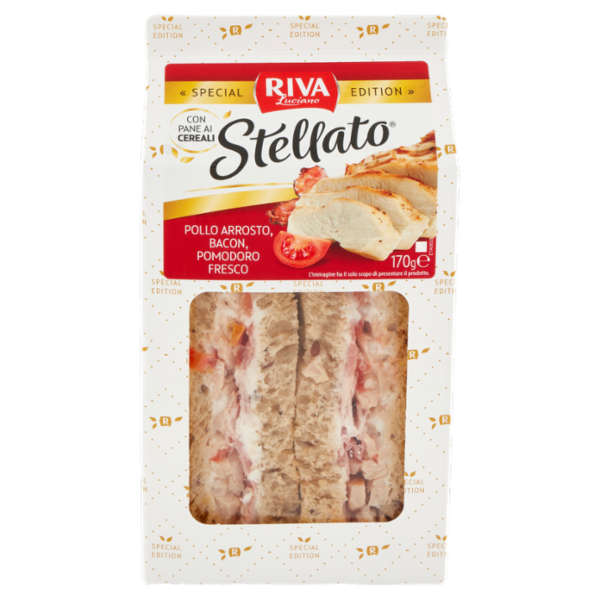 Riva Stellato Tramezzino Pollo Arrosto, Bacon, Pomodoro Fresco 170 g