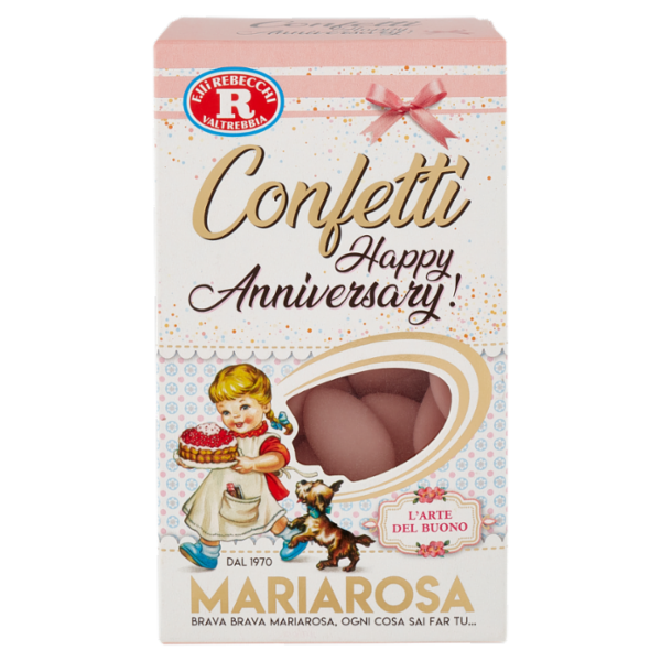 Mariarosa Confetti Happy Anniversary! rosa al cioccolato 300 g