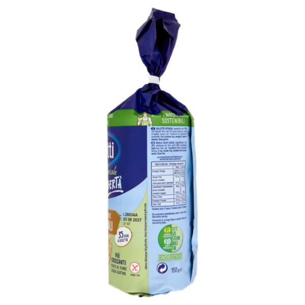Riso Scotti Selezione Speciale Gusto in Libertà Risette Snack Integrali 150 g