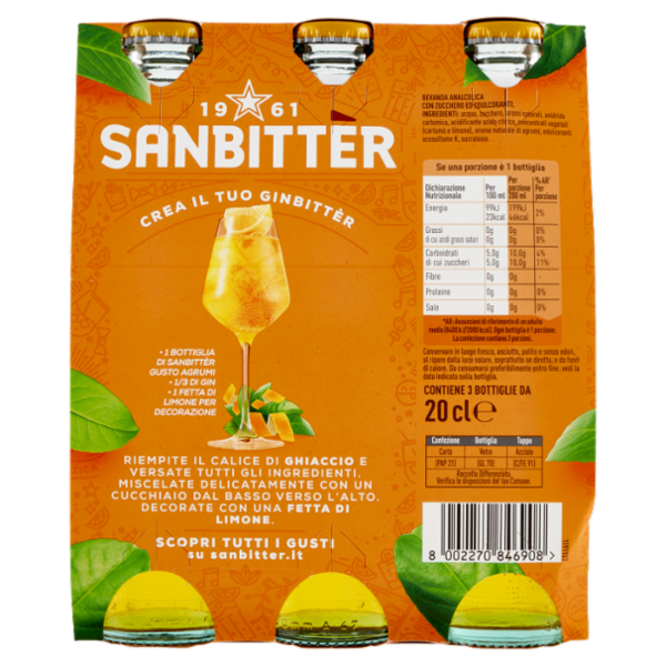 SANBITTER Agrumi 3 x 20 cl
