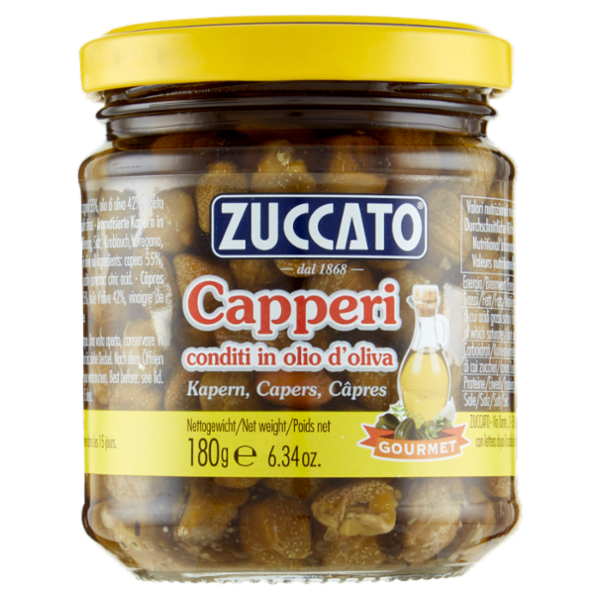 Zuccato Capperi conditi in olio d'oliva 180 g