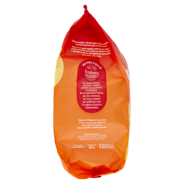 Eridania Tropical Zucchero di Pura Canna Grezzo Bustine 750 g