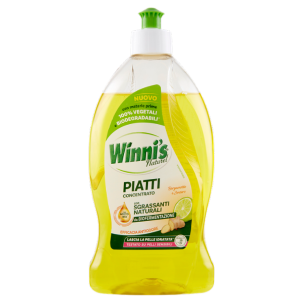 Winni's Naturel Piatti Concentrato Bergamotto e Zenzero 480 ml