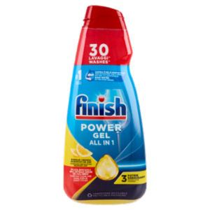 Finish Power Gel Lemon Liquido Lavastoviglie 30 Lavaggi 600 Ml
