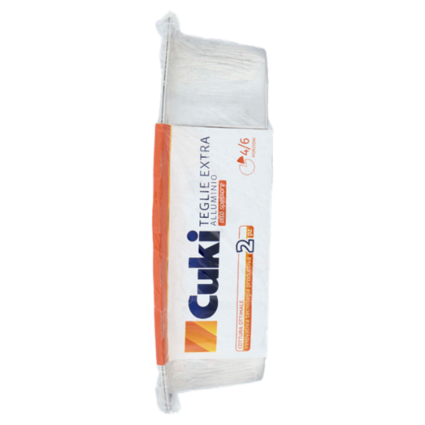 Cuki Cuoce Teglie Extra Alluminio alto spessore 4/6 Porzioni 2 pz