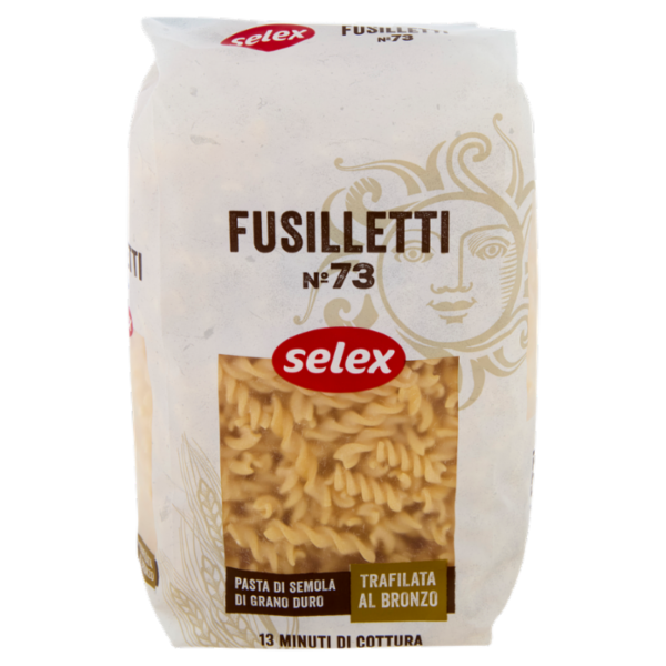 Selex Pasta di Semola Trafilata al Bronzo Fusilletti 500 g