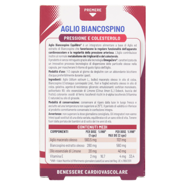 equilibra Aglio Biancospino 32 Capsule 38,6 g