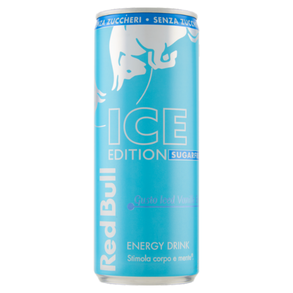 Red Bull Energy Drink, Gusto Iced Vanilla Berry Senza Zuccheri, 250 ml