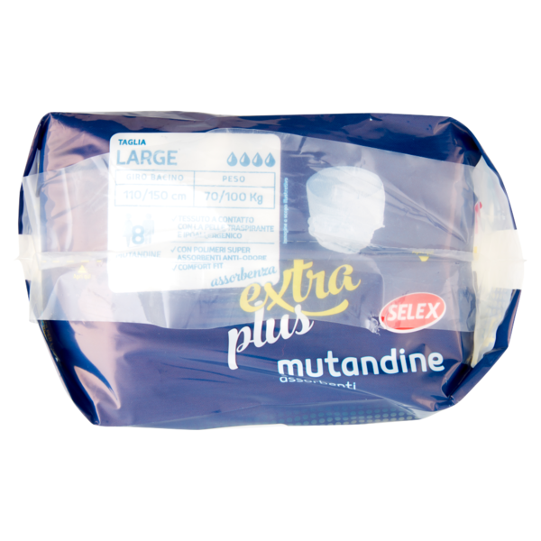 Selex Mutandine Assorbenti Pants Extra Plus Misura Large 8 pezzi