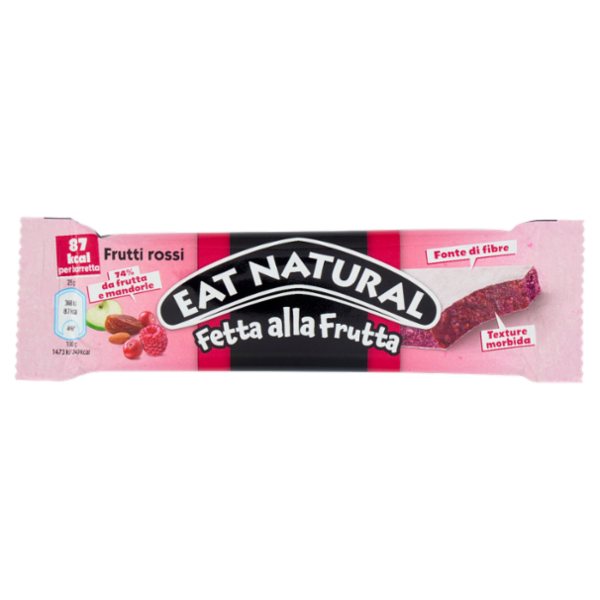 Eat Natural Fetta alla Frutta Frutti rossi 25 g