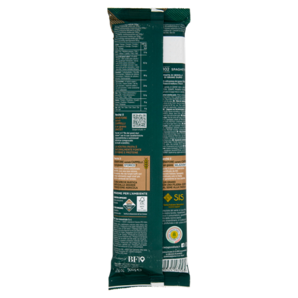 Le Stagioni d'Italia Senatore varietà Cappelli Spaghetti 500 g
