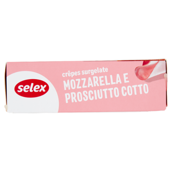 Selex Crêpes Surgelate Prosciutto Cotto e Mozzarella 4 pezzi 250 g