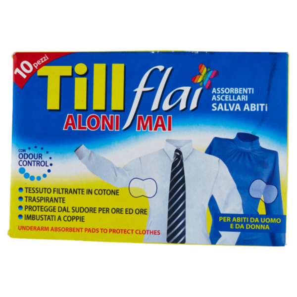 Till flai Assorbenti Ascellari Salva Abiti 10 pezzi