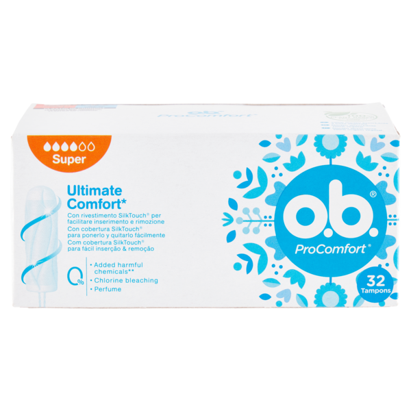 o.b. ProComfort Ultimate Comfort* Super Tampons 32 pz
