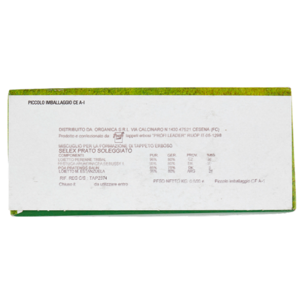 Selex Giardinaggio Sementi Prato Soleggiato 500 g