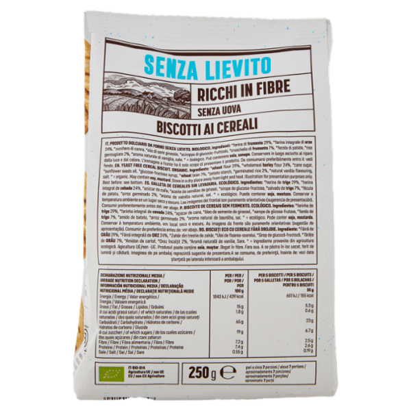 Germinal Bio Senza Lievito Biscotti ai Cereali 250 g