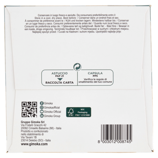 Gimoka Espresso Cremoso Compatibile Nescafè* Dolce Gusto* 30 Capsule 210 g