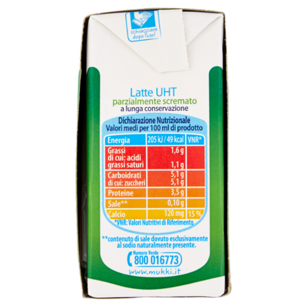 Mukki il Latte parzialmente scremato 3 x 200 ml
