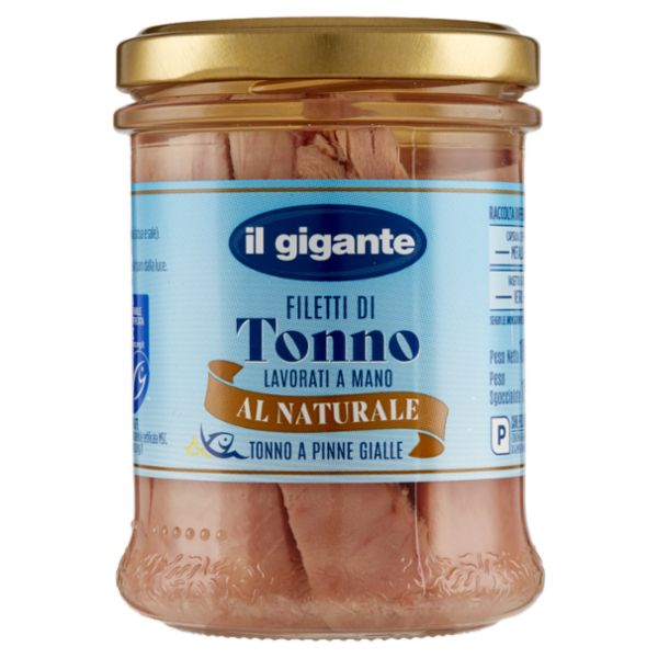 IL GIGANTE Filetti di Tonno al Naturale 180 g