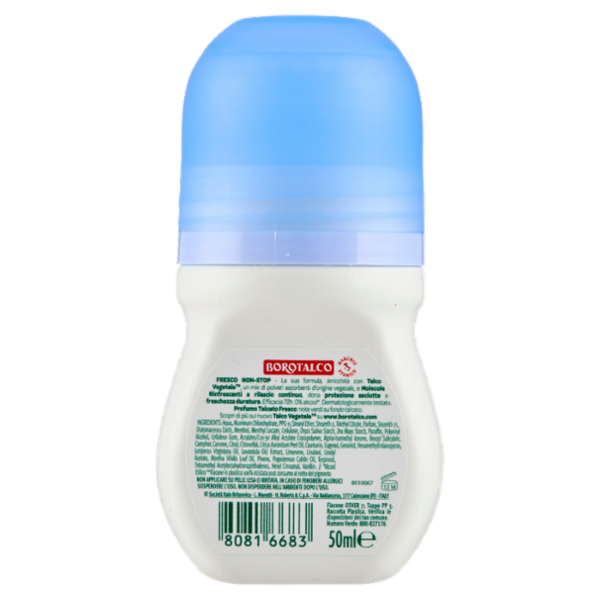 Borotalco Fresco Non-Stop Profumo Talcato Fresco Deo Roll On 50 ml