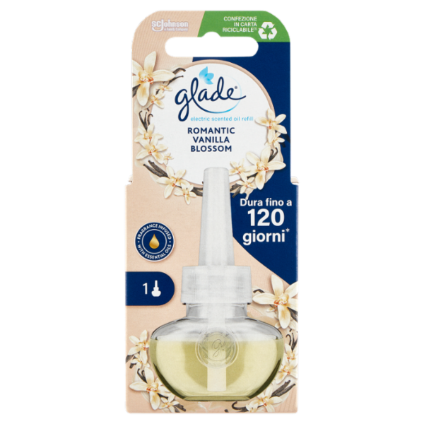 Glade® Liquido Elettrico Ricarica, Profumatore per ambienti, Fragranza Vanilla 20ml