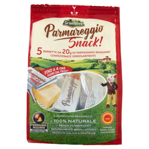 Parmareggio Snack! Parmigiano Reggiano DOP 5 x 20 g