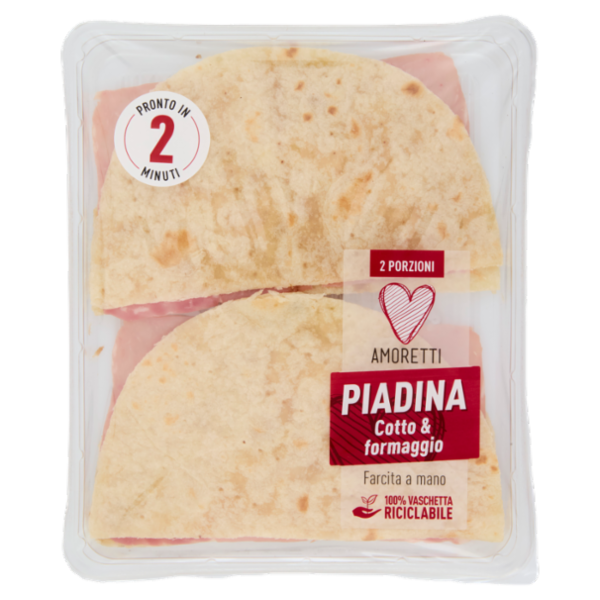 Amoretti Piadina Cotto & formaggio 180 g