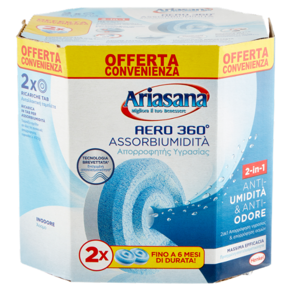 ARIASANA Aero Tab Inodore bipack 2 x 450 g