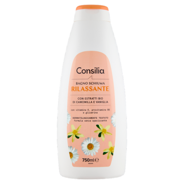 Consilia Bagno Schiuma Rilassante Camomilla e Vaniglia 750 ml