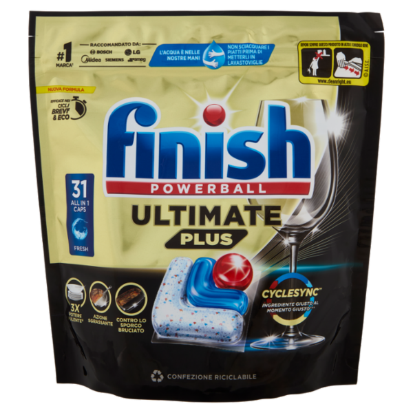 Finish Ultimate Plus Fresh pastiglie lavastoviglie 31 lavaggi 378,2 g