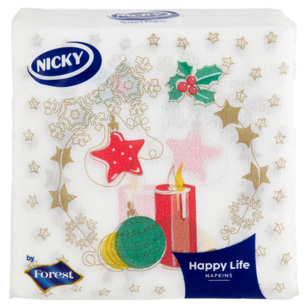 Nicky Happy Life Napkins Christmas 40 pz