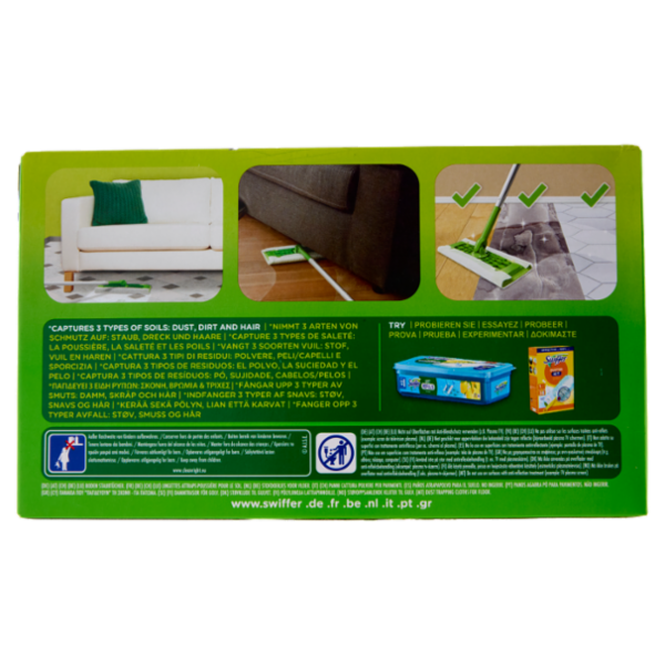 Swiffer XXL Panni Catturapolvere per Scopa Swiffer - Ricarica 12 Panni