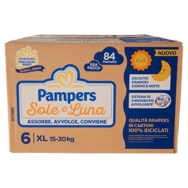 Pampers Sole e Luna XL 84 pz