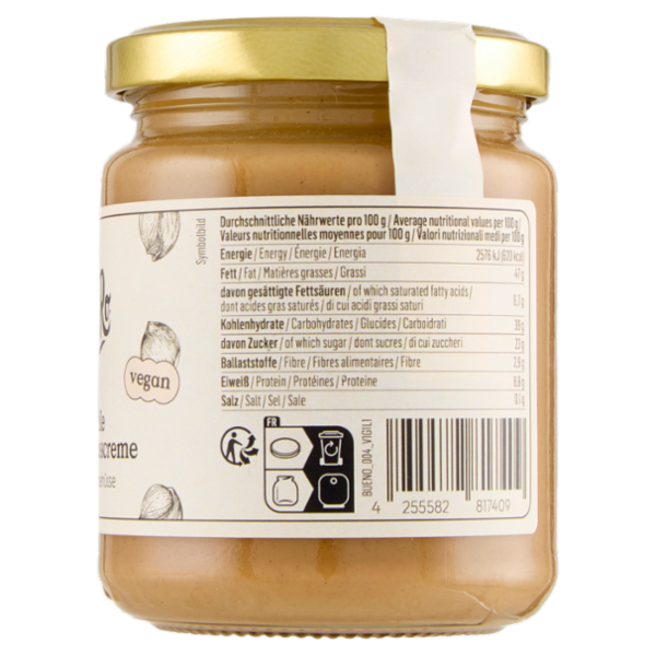 KoRo vegan Helle Haselnusscreme 250 g