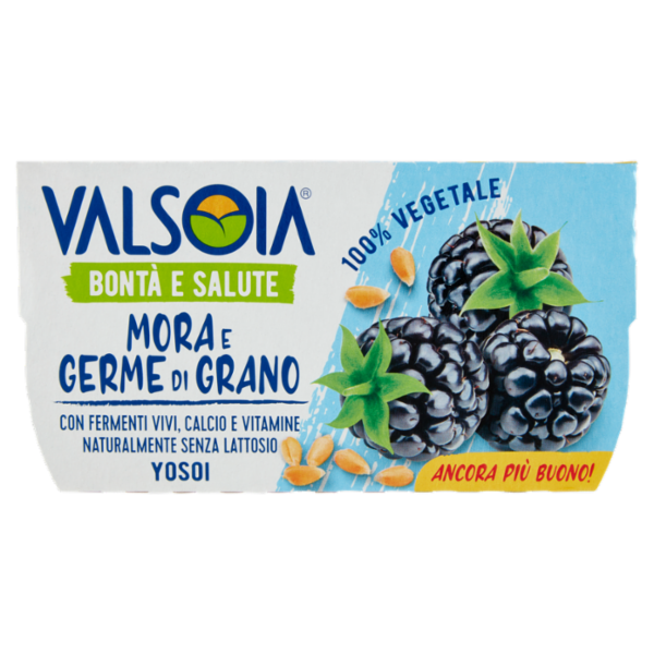 Valsoia Bontà e Salute Yosoi Mora e Germe di Grano 2 x 125 g
