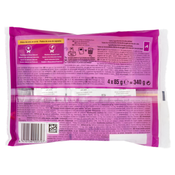 Whiskas Selezione Delicata in salsa con pollo, con tacchino 4 x 85 g