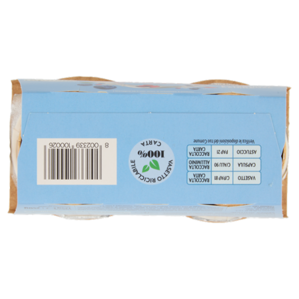 Latterie inalpi Yogurt Avvolgente al Mirtillo e alla Rosa Canina Senza Lattosio 2 x 125 g