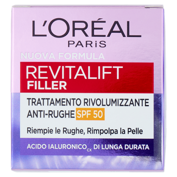 L'Oréal Paris Revitalift Filler Trattamento Rivolumizzante Anti-Rughe SPF 50 50 ml
