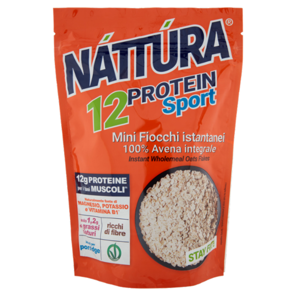 Náttúra 12 Protein Sport Mini Fiocchi istantanei 100% Avena integrale 350 g