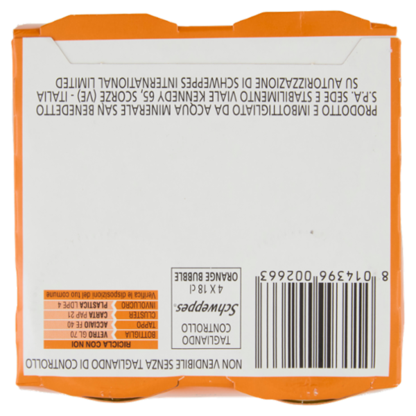 Schweppes Gusto Arancia OW 4 x 0,18 L