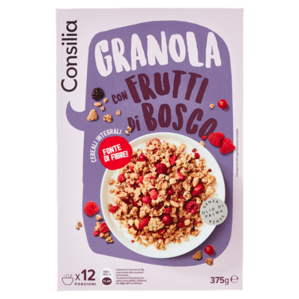 Consilia Granola con Frutti di Bosco 375 g